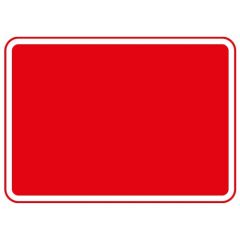 Metal Blank Plate Red 600 x 450mm