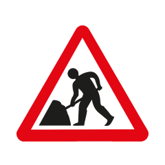 RA1 Plastic Quick Fit PLATE ONLY - Triangle 750mm - Men At Work