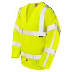 Hi Vis Flame Retardant EN14116 Long Sleeve Vest Yellow
