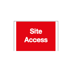 Site Access Sign - PVC