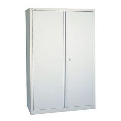 Steel 2 Door Cupboard 1950m High with 4 Shelves - Grey| CMT Group UK