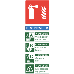 FR02624R | Site Safety Sign | Dry Powder Fire Extinguisher Sign | CMT Group UK