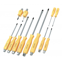 B/S12058 | Screwdriver Set | Yellow Handles | 12 Piece Set | CMT Group