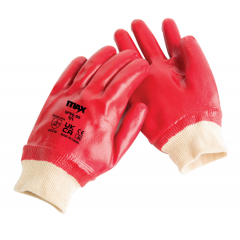 SPVG | PVC Knit Wrist Glove | Red | CMT Group UK