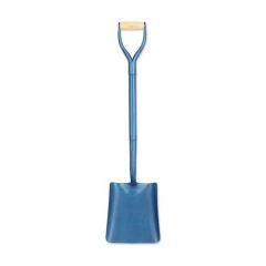 No 2 Square Mouth Shovel - Blue Full Body Steel | CMT Group UK