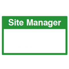 Site Manager Sign - PVC