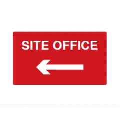 Site Office Arrow Left Sign - PVC