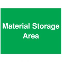 Material Storage Area Sign - PVC