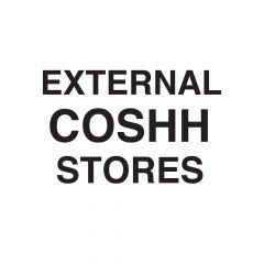 PVC Site Sign - 'EXTERNAL COSHH STORES'