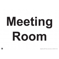Meeting Room Sign - PVC