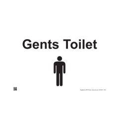 Site Sign - 3mm Correx - 420x594mm (A2) - Gents Toilet