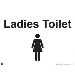 Ladies Toilet Sign - PVC