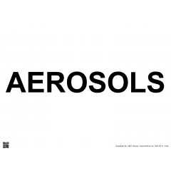 Aerosols Sign - PVC