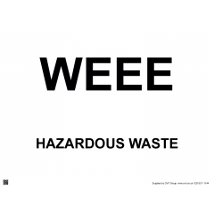 WEEE Hazardous Waste Sign - PVC