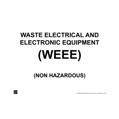 Site Sign - 3mm Correx - 297x420mm A3 - WEEE Non Hazardous