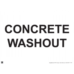 Concrete Washout Sign - PVC