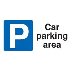 PVC Site Sign - 'Car Parking Area'