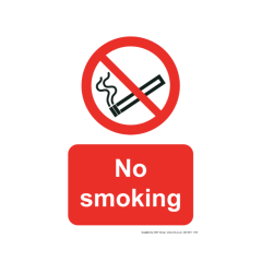 Site Sign - 3mm Correx - 210x297mm A4 - No Smoking