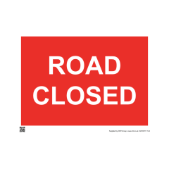 Site Sign - 6mm Correx - 594x841mm - Road closed