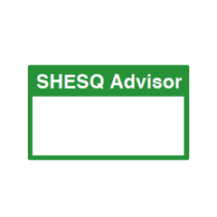 Safety Sign SHESQ Advisor 420x594mm A2 - 3mm Correx