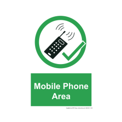 Site Sign - 3mm Correx - 210x297mm (A4) - Mobile phone area