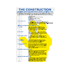 The Construction Design & Management Regulations 1994 Wallchart - A2 - PVC