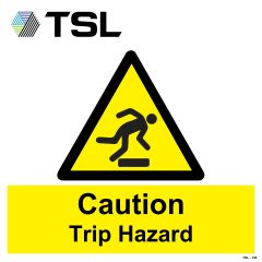 Bespoke Sign - TSL - 600x600mm 4mm Correx -Caution Trip Hazzard