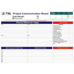 Bespoke Sign - TSL - 840x600mm A1 PVC - Project Communications Board