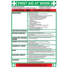 First Aid at Work Wallchart - A2 - PVC