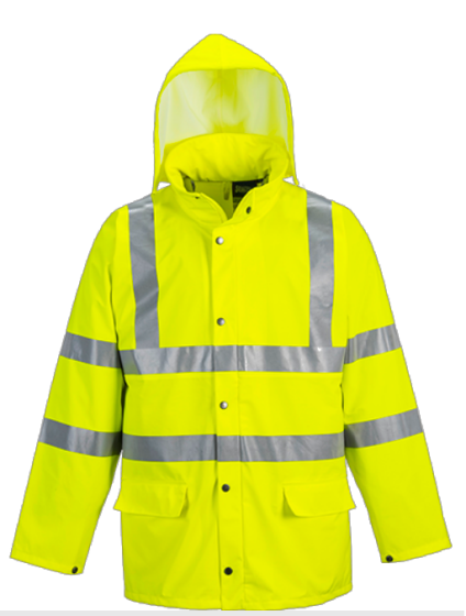 HVBRRJY | Yellow Hi Vis Waterproof Jacket | CMT Group UK