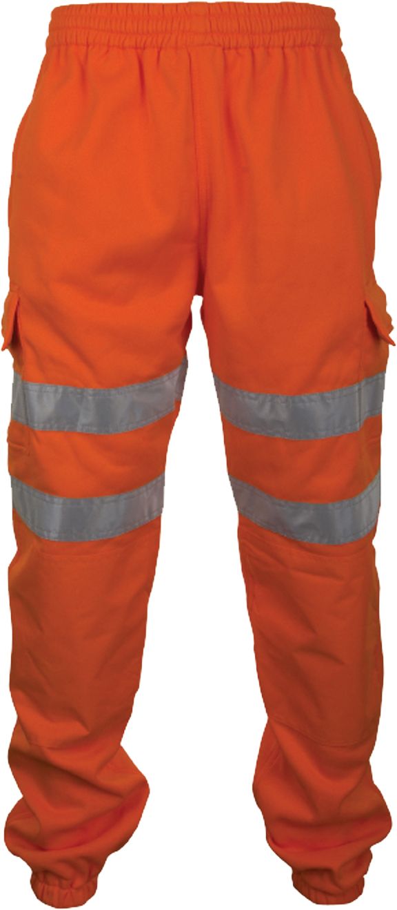 Hi-Vis Sweat Jogging Bottoms with Fully 