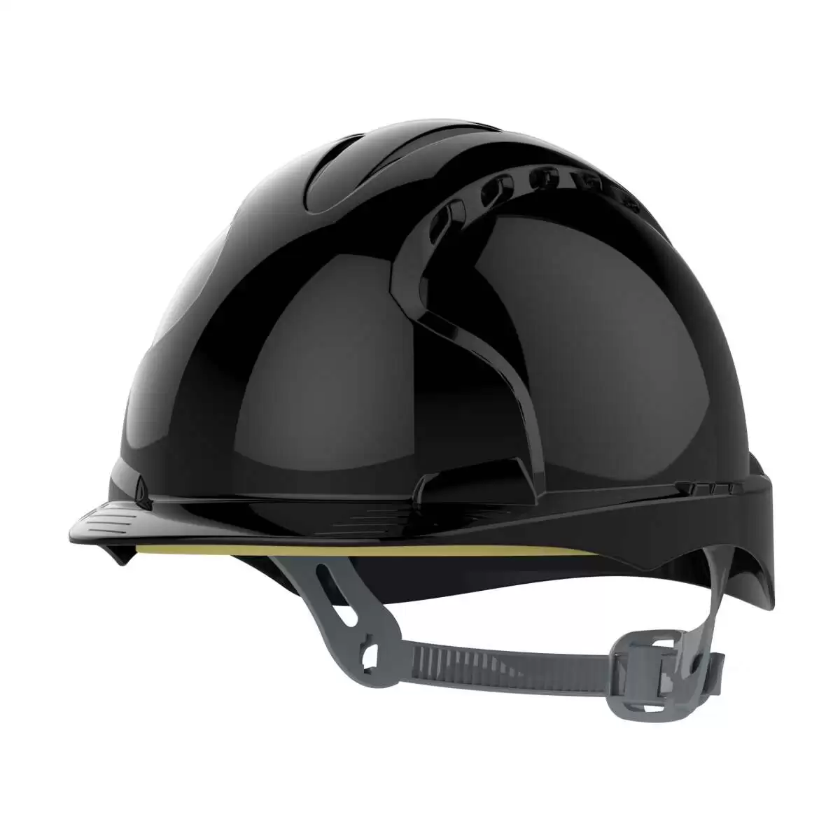 JSP EVO3 Slip Ratchet Safety Helmet Mid Peak Black