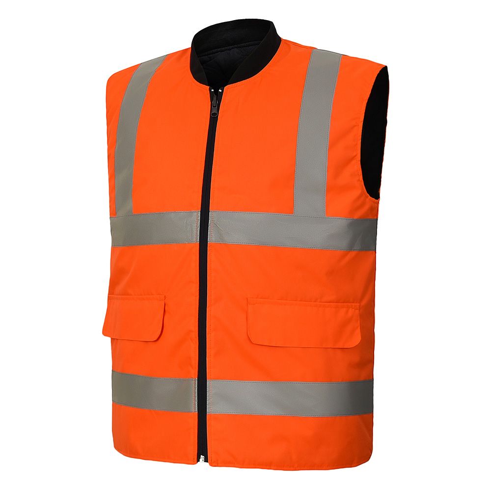 Hi vis store bodywarmer with pockets