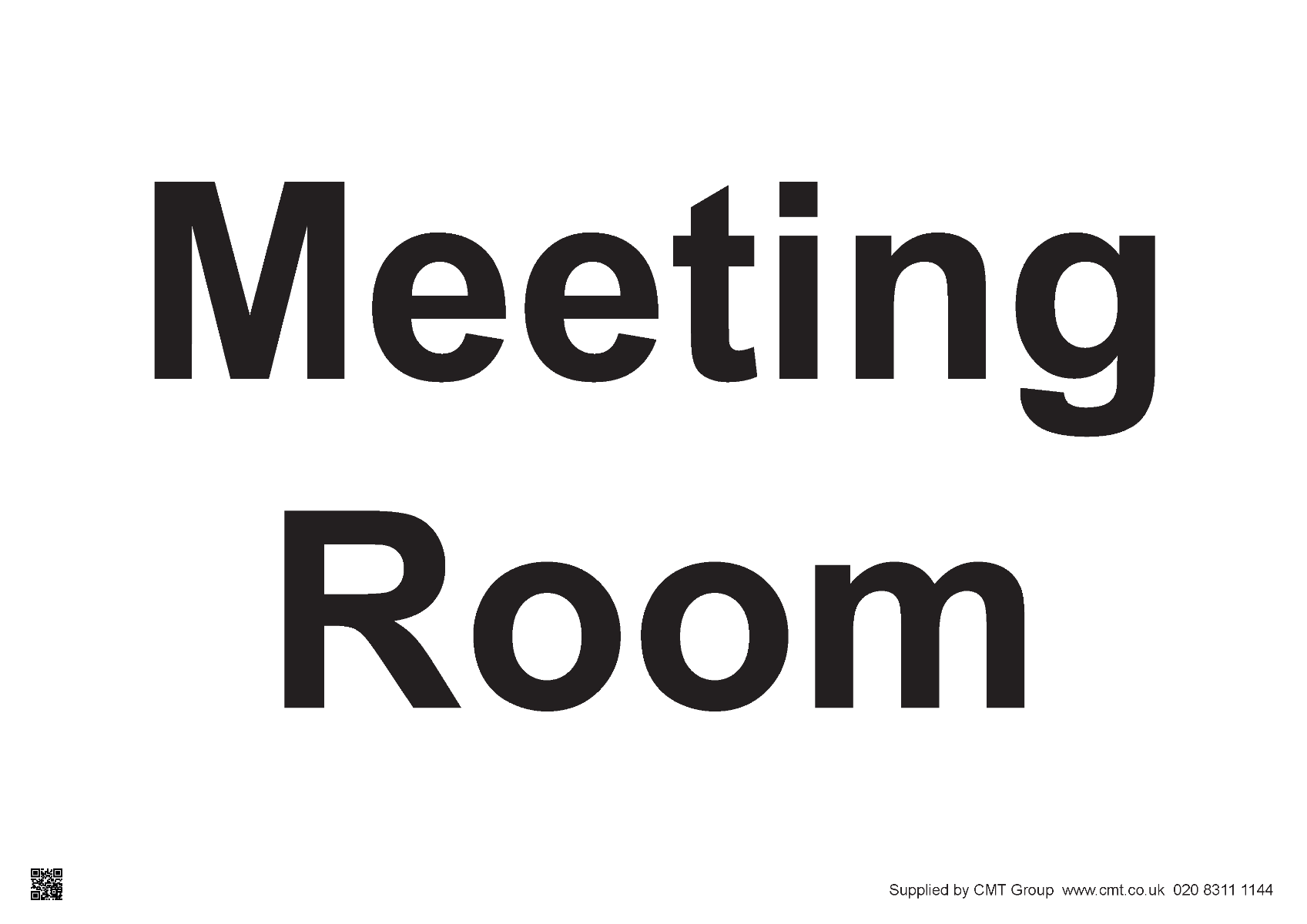 Meeting Room Sign PVC CMT Group