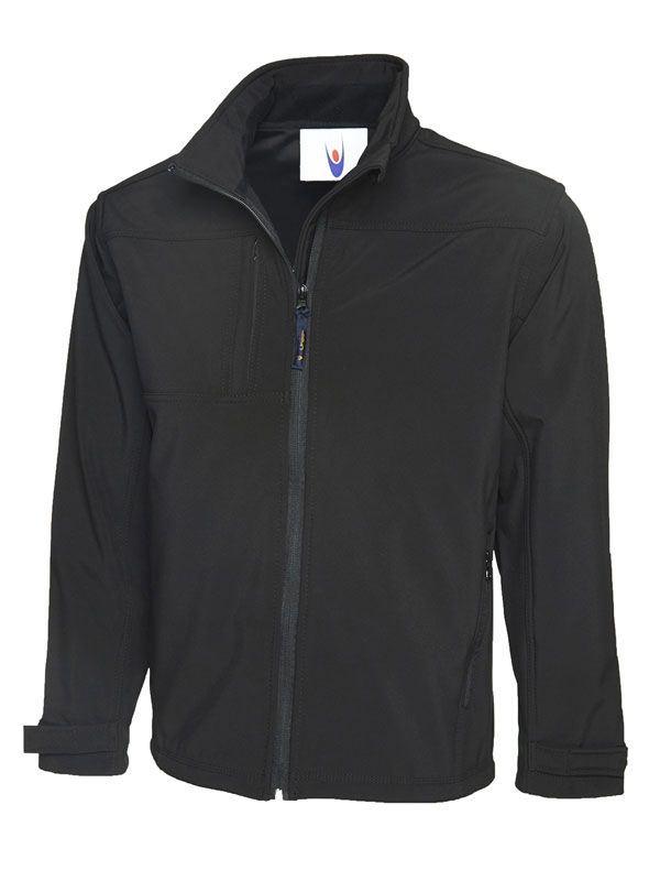 Premium Full Zip Softshell Jacket - Black | CMT Group