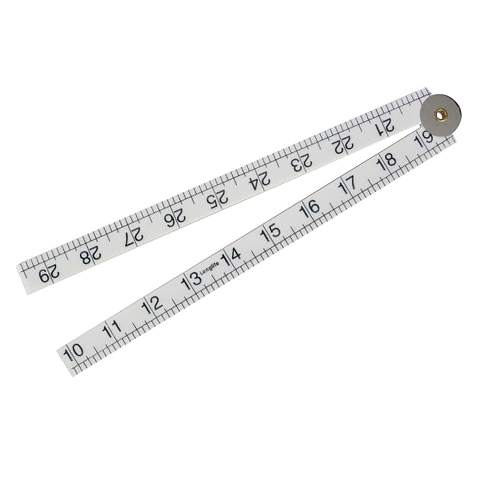 Folding Ruler White ABS Plastic 1m / 39in | CMT Group