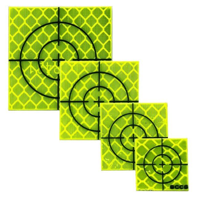 Yellow Retro Targets Various Sizes CMT Group