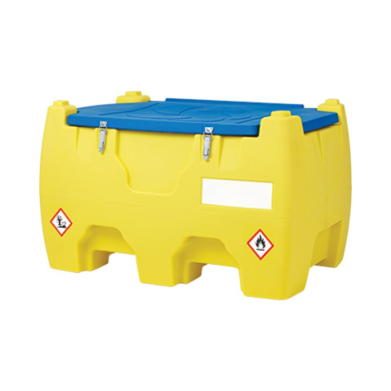 Diesel Fuel Tank c/w 12V Transfer Pump, 5m Hose, Connection Clamps & Lid - 260 Litres