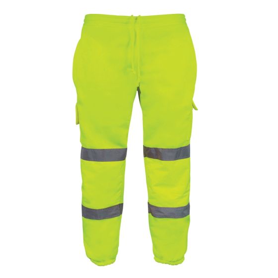 Hi Vis Sweat Jogging Bottoms - Yellow