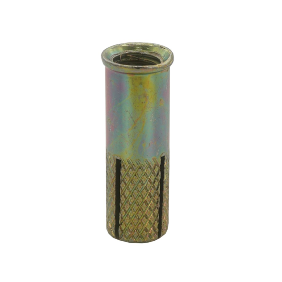 Drop In Anchor - Zinc Plated & Yellow Passivated 8mm x 25mm - Box of 100