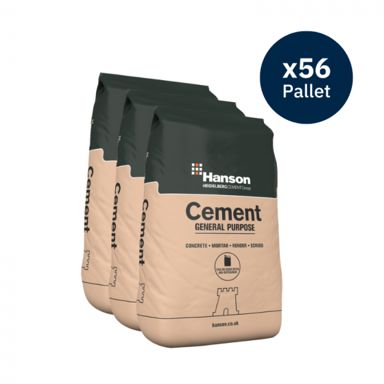 Hanson General Purpose Cement 25kg - Pallet of 56