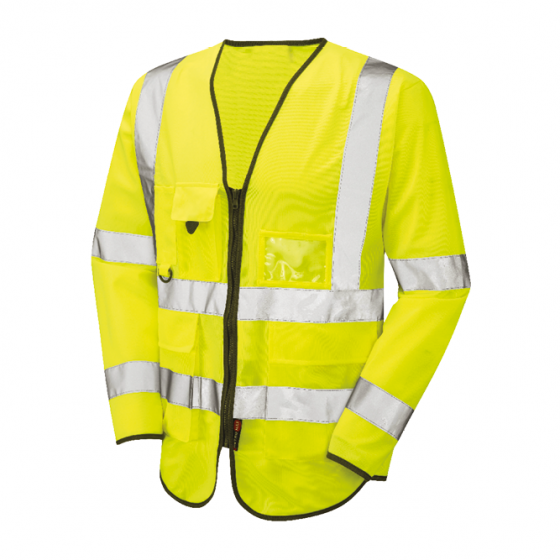 Hi Vis Long Sleeved Yellow Executive Vest