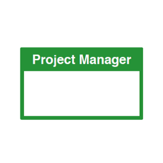 Site Sign - 3mm Correx - 420x594mm - Project Manager 
