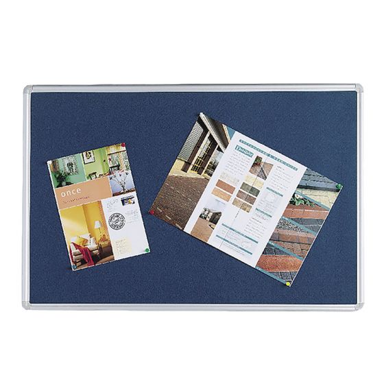 Q-Connect Notice Board 1200x900mm Aluminium Frame