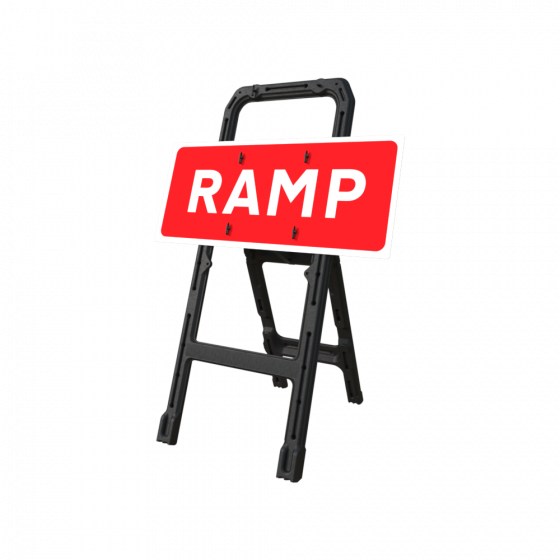 Ramp Q-Frame Sign | 1000x450mm Rectangle
