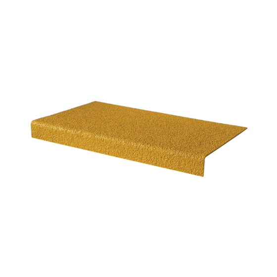 Anti-Slip GRP Stair Treads 55mm x 345mm x 750mm Yellow