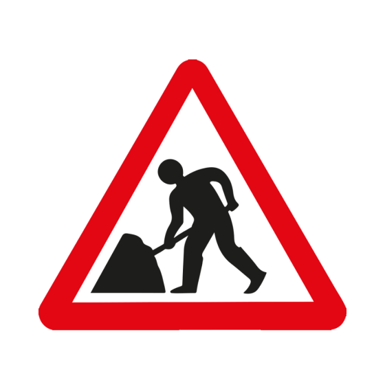 RA1 Plastic Quick Fit PLATE ONLY - Triangle 750mm - Men At Work