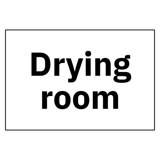 Site Sign - 6mm Correx - 594x841mm (A1) - Drying room