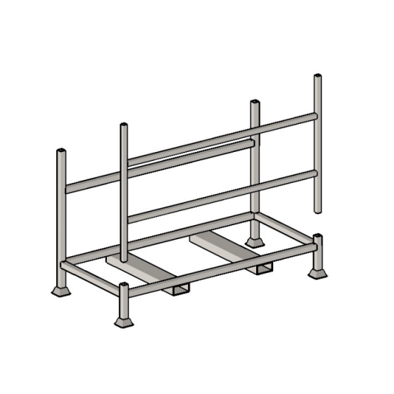 Police Barrier Gate Stillage - L 2072mm x W 1007mm x H 1253mm - 50kg