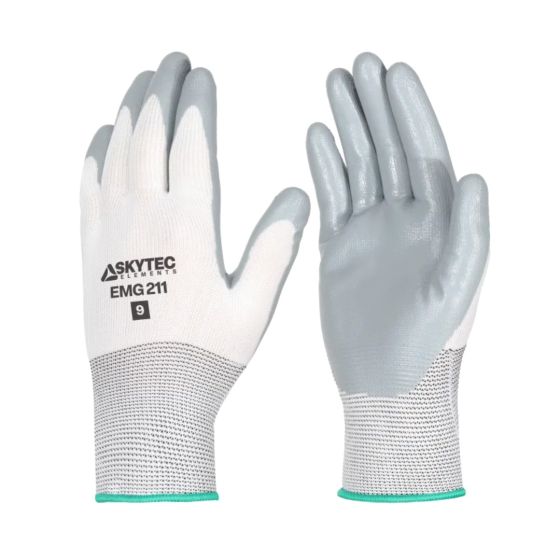 Skytec Multi-Purpose Polyester Nitrile Palm Coated Glove - High Abrasion - Lint Free | CMT Group UK